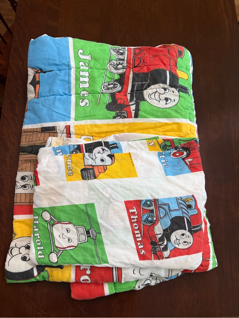 Thomas & Friends Vintage Patchwork Comforter with Fitted Sheet